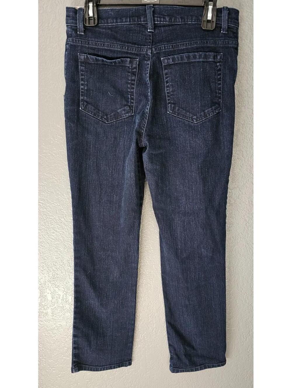 Women's Gloria Vanderbilt Amanda Denim Jeans Pants Blue Sz 8 Petite Straight Leg - Picture 12 of 15